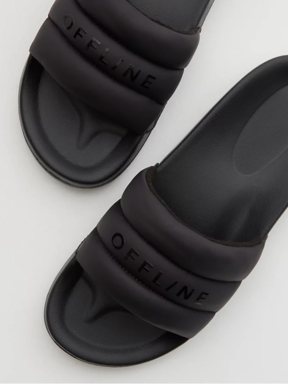 Offline by Aerie Puff Love Slides Size 7